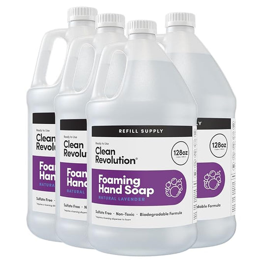 Clean Revolution Foaming Hand Soap Refill Supply Container, Ready to Use Formula by CleanRevolution