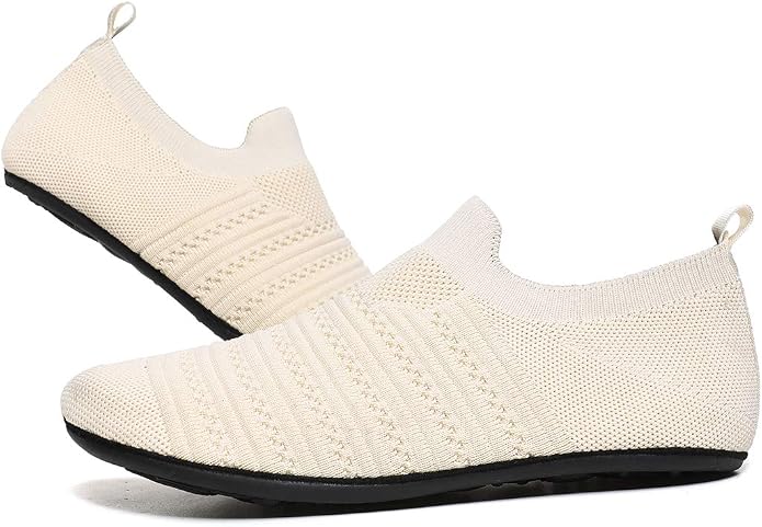 QZKDM Lightweight Slip on Grip Indoor House Slippers Barefoot Non Slip Home - Image 5