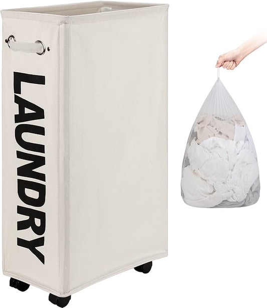 DOKEHOM 29-Inches Enlarged Slim Laundry Basket by DOKEHOM