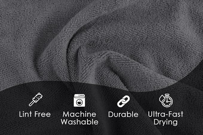 Avalon Towels Microfiber Cleaning Cloths Size 16" x 16", Highly Absorbent - Image 7