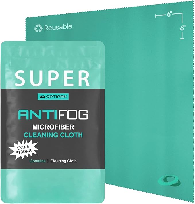 Anti Fog Microfiber Cleaning Cloth by OPTIPAK