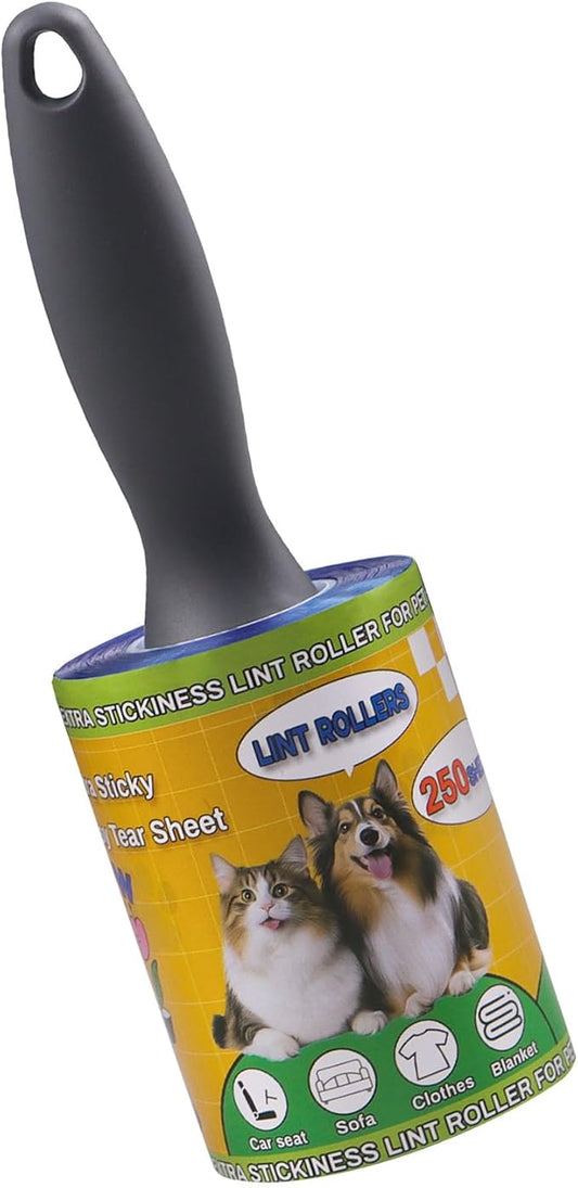 Extra Sticky Lint Rollers for Pet Hair, 250 Sheets, Lint Remover for Dog Cat by PackYard