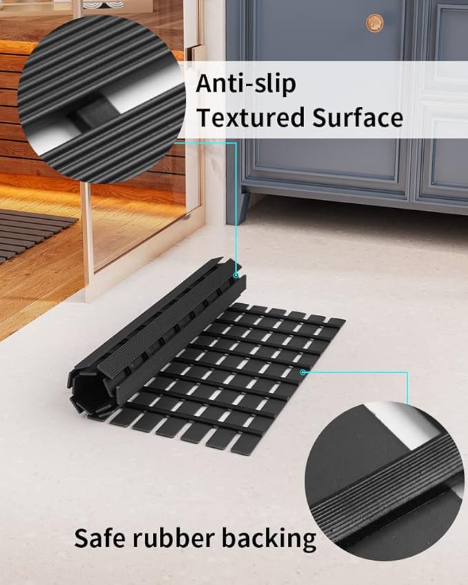 Shower-Mat Non Slip, PADOOR Heavy Duty Bathtub-Mat Curlable Quick Drain Sturdy - Image 2