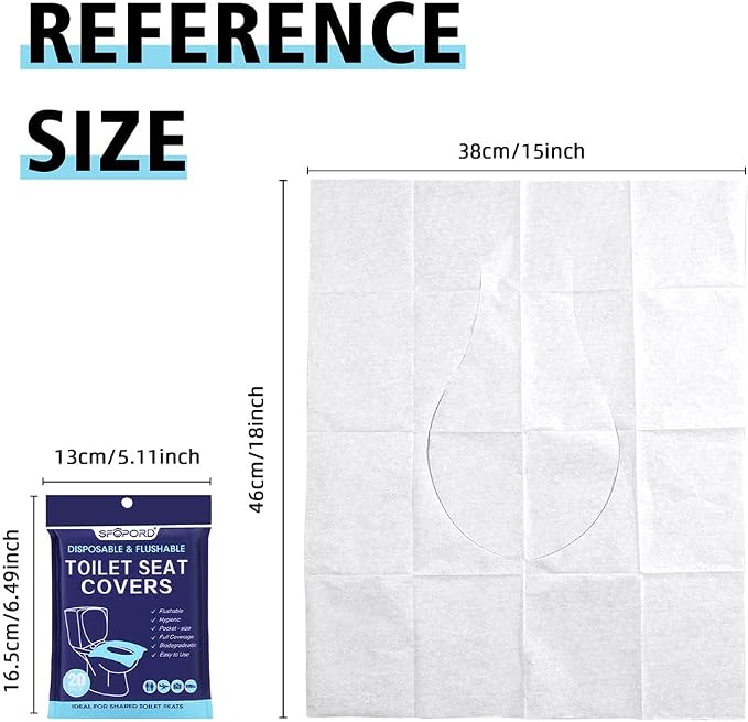 XL 100PCS Toilet Seat Covers Disposable - Image 2