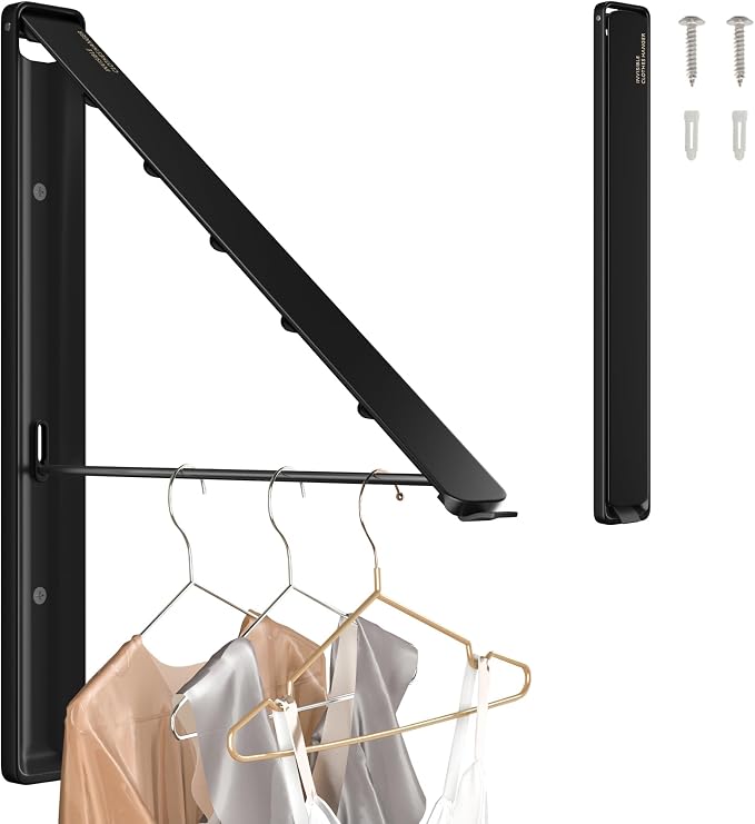 Dr.DJ Clothes Drying Rack Wall Mounted, Retractable & Foldable Clothes Hanger - Image 9