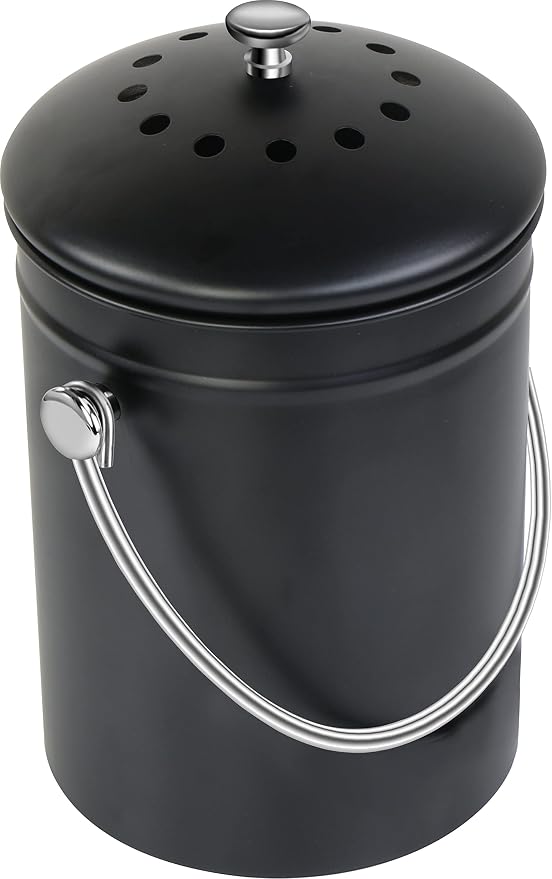 Utopia Kitchen Compost Bin for Kitchen Countertop, 1.3 Gallon Compost Bucket by UTOPIAKITCHEN