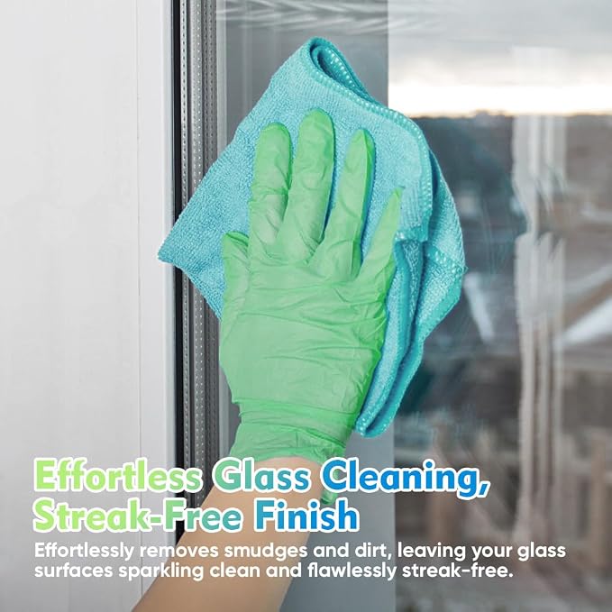 HOMEXCEL Microfiber Cleaning Cloth 12 Pack, 12.5 x 12.5 Inch Microfiber Towels - Image 4