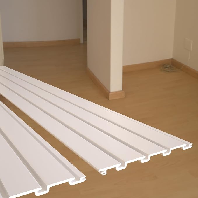 NeatiEase Slatwall Panel Wall Storage Systems, 4 x 4ft Slat Wall Paneling - Image 8