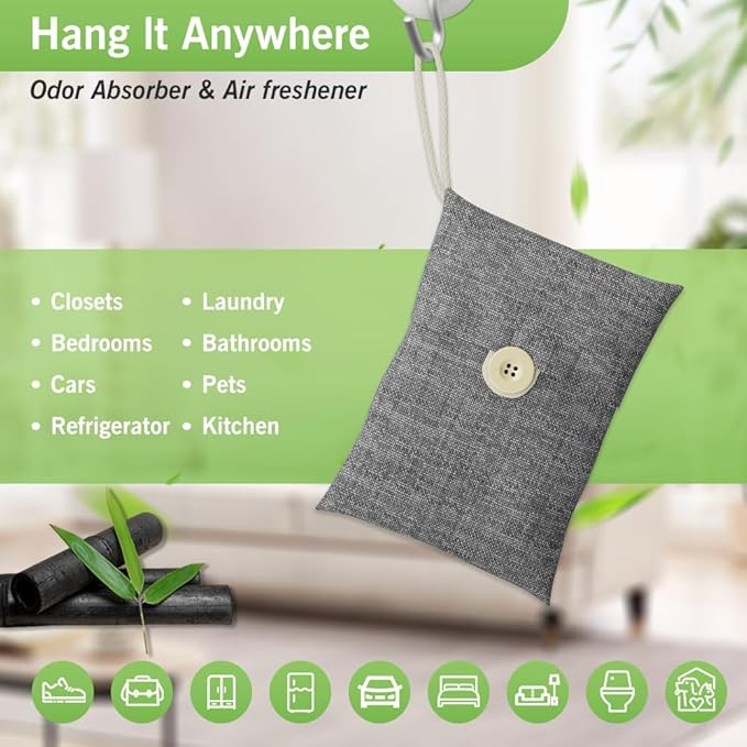 Charcoal bags Odor Absorber Activated Bamboo Charcoal Air Purifying Bag - Image 6