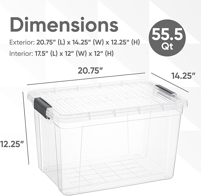Superio Clear Storage Boxes - Image 2