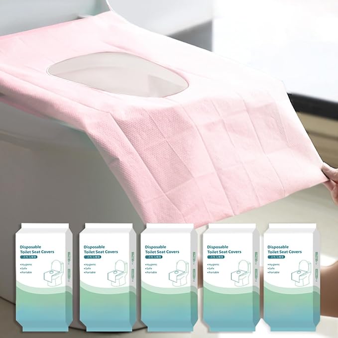 50 Pack Toilet Seat Covers Disposable 16x24 Inch XL Portable Toilet Liners by RGQPHANTOM