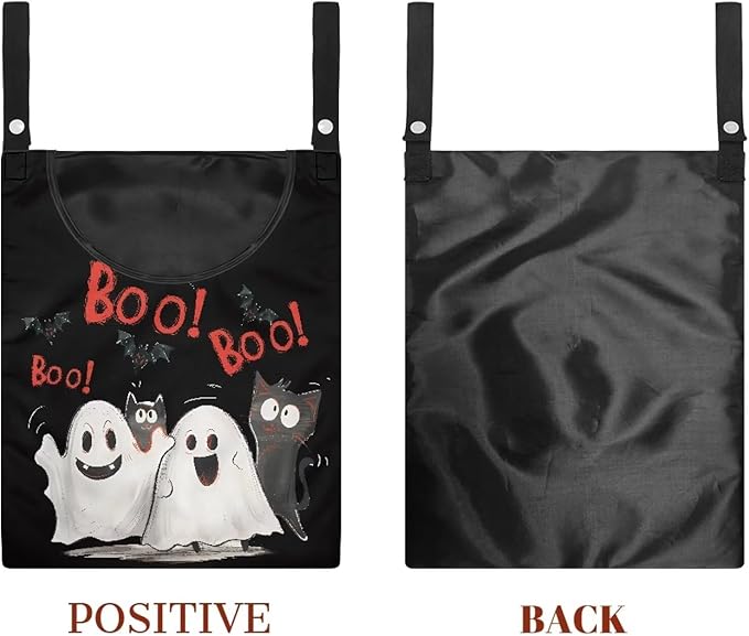 Cute Ghost Clothespin Bag Laundry Hanging Storage Organizer - Image 7