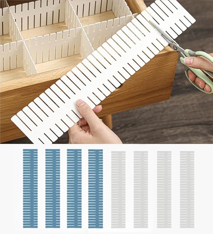 Adjustable Drawer Divider Kit – 8 Pack – DIY Expandable Drawer Organizer - Image 2