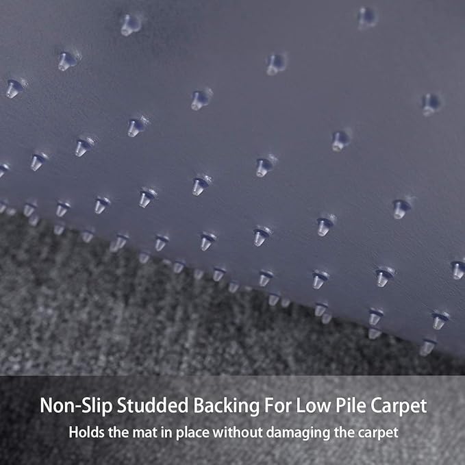 Large Chair Mat for Carpet, Easy Glide Plastic Carpet Floor Protector Mat for - Image 4