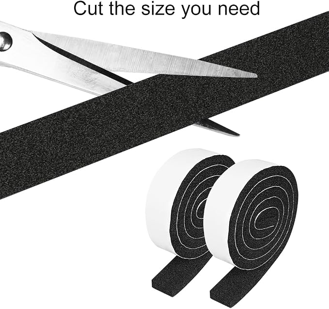 2 Rolls 1 Inch W 3/8 Inch T Weather Stripping Air Conditioner Open Cell Foam - Image 3
