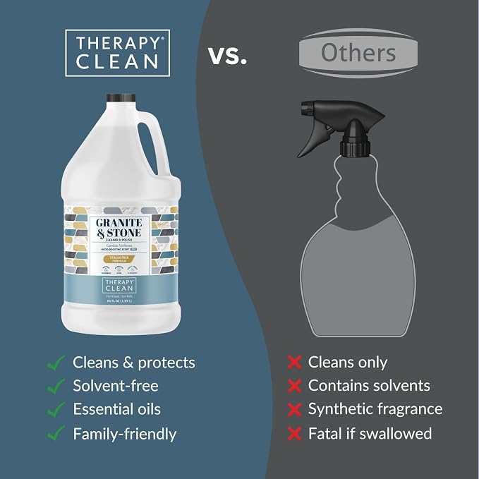 Therapy Granite Countertop Cleaner Refill 64 oz, Granite Polish, Marble Polish - Image 6