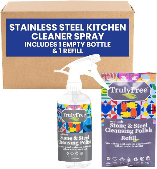 Truly Free Stone & Steel Cleansing Polish Starter Kit by TrulyFreeHome