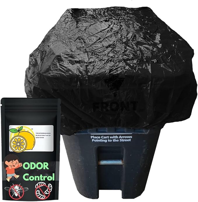 Trash Can Cover Odor Control by TrashSmellBuster
