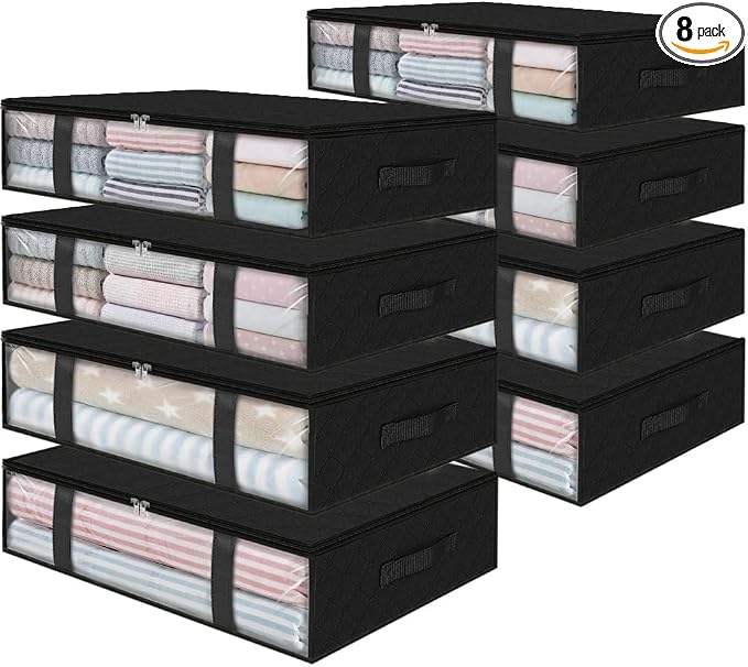StorageRight Under Bed Storage Bins, Breathable Organizer by StorageRight