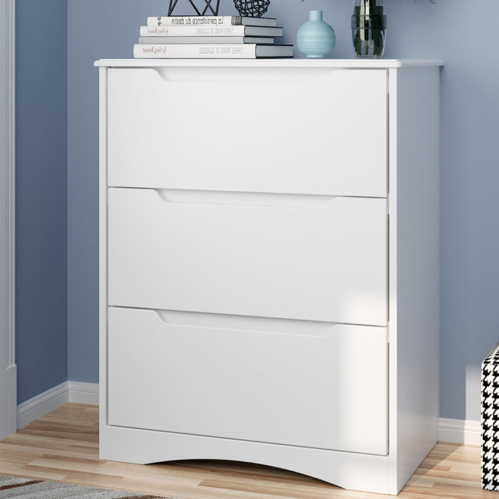Gizoon 3 Drawers Chest, Bedroom Drawer Dresser with Large Storage Capacity