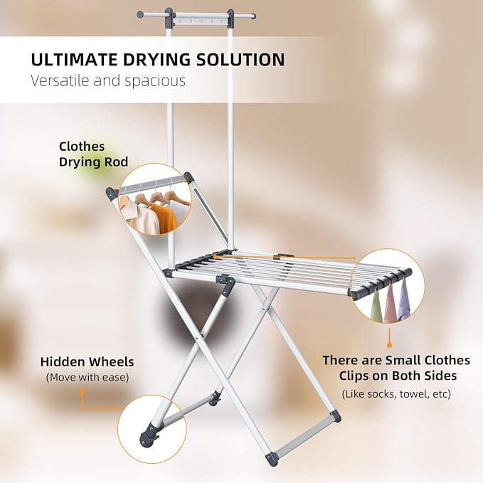 Clothes Drying Rack, Foldable Laundry Rack - Image 4