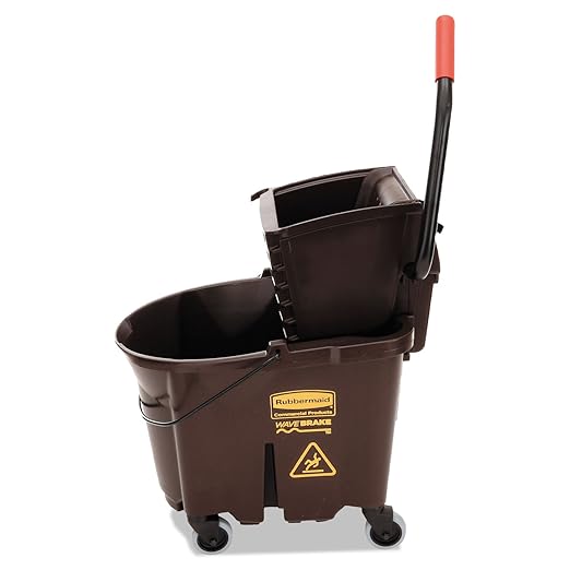 Rubbermaid Commercial Products WaveBrake 35 QT Side-Press Mop Bucket and - Image 4