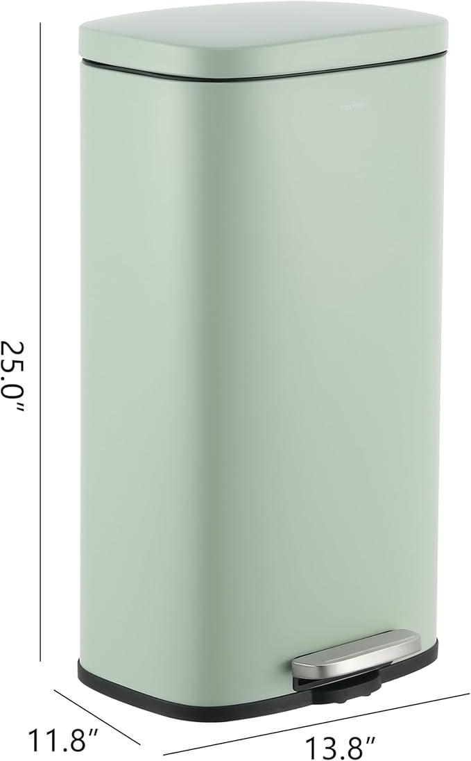 happimess HPM1011H Curtis 8-Gallon Step-Open Trash Can, Fingerprint Resistant - Image 5