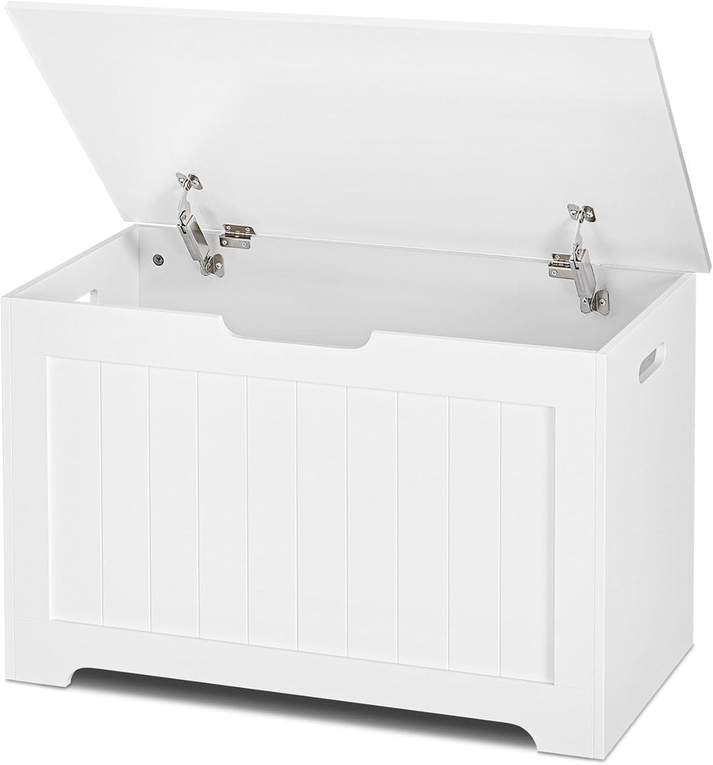 SUPER DEAL Storage Chest, 30 inches Chest Box Organizer with 2 Safety Hinges,...