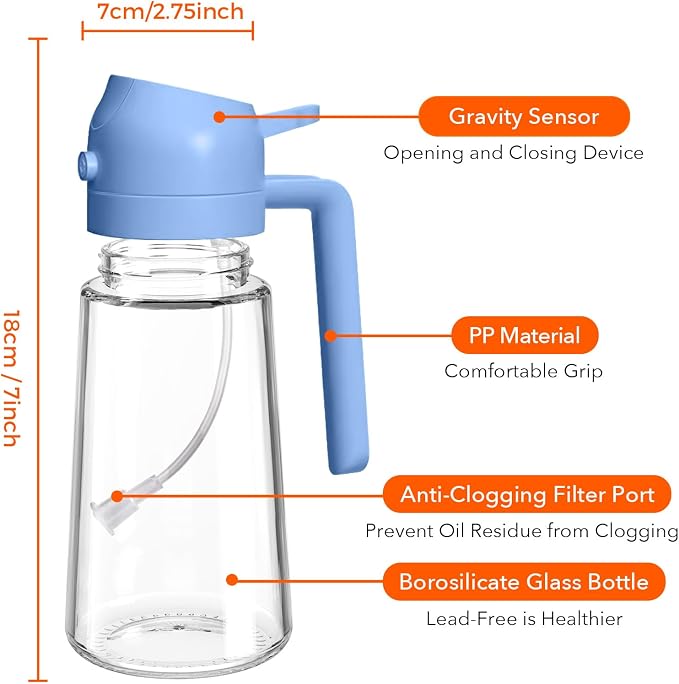 YARRAMATE 16oz/470ml Glass Olive Oil Sprayer - Image 8