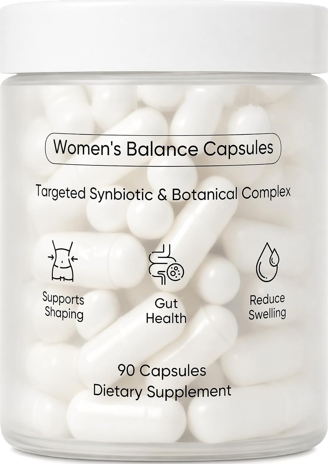 Women's Gut Health Berberine with Bromelain & Black Pepper Extract, Supports Digestive Balance & Wellness, Vegan Non-GMO (1Pack)