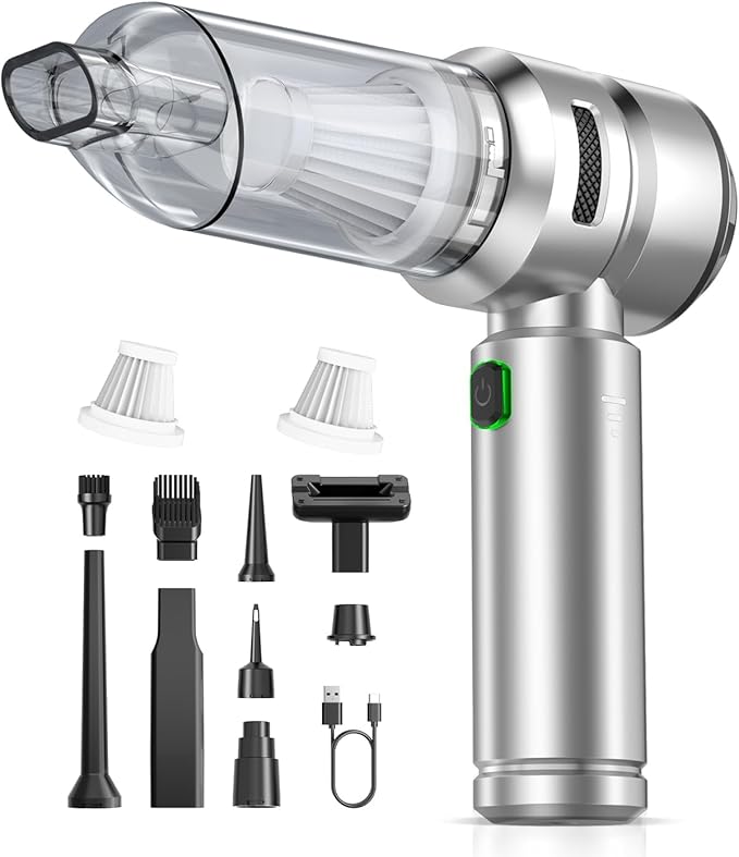 Car Vacuum, 3 Suction Modes, Portable Mini Cordless Cleaner by VNOST