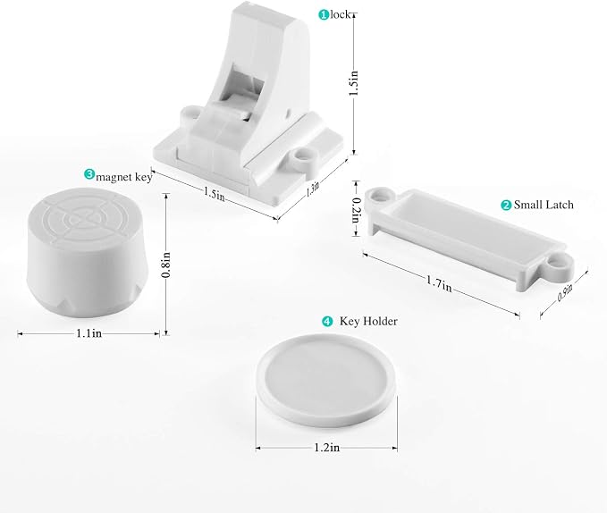 Vmaisi Adhesive Magnetic Locks for Cabinets & Drawers - Image 6