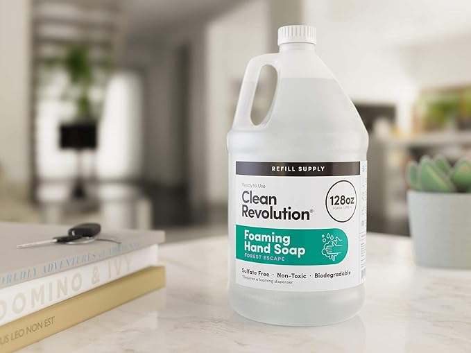 Clean Revolution Foaming Hand Soap Refill Supply Container, Ready to Use Formula - Image 3