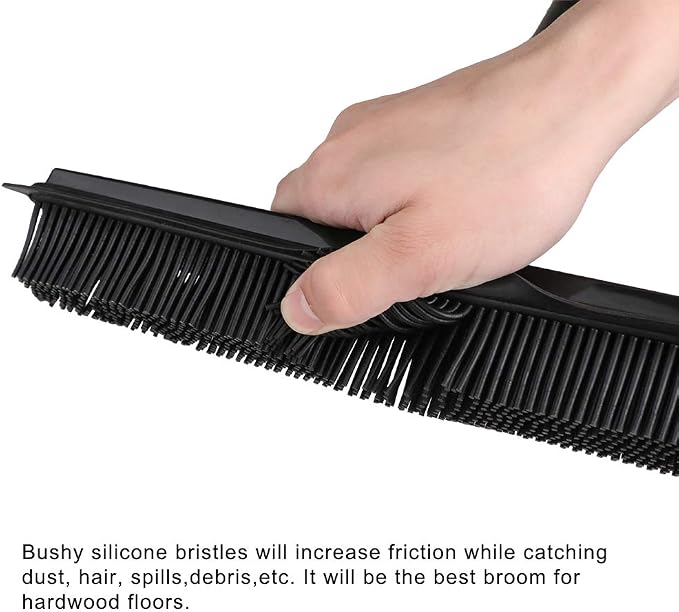 Pet Hair Rubber Broom Floor Brush - Image 3