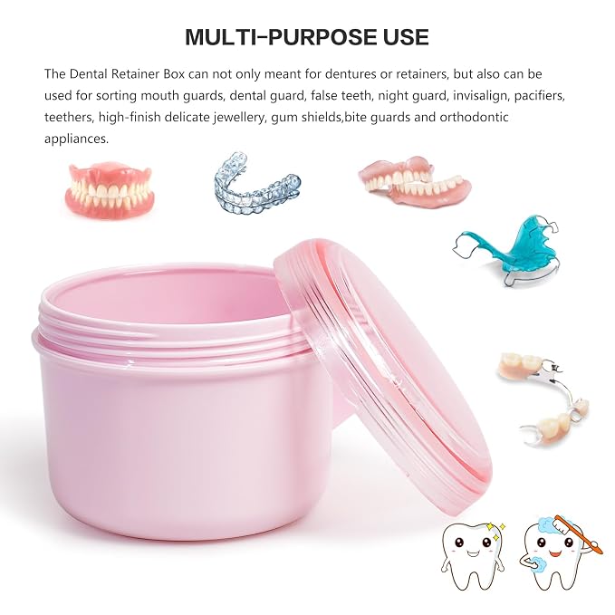 Denture Bath Case Cup Box Holder Storage Soak Container - Image 4
