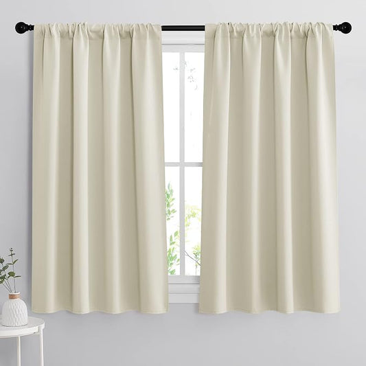 RYB HOME Curtains for Bedroom 63 inches Long, W 34 x L 63, 2 Panels by RYBHOME