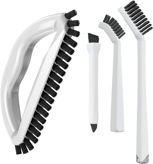 Grout Cleaning Brush Set Heavy Duty Hand Grout Scrub Brush & Detail Cleaning by TheCrownChoice