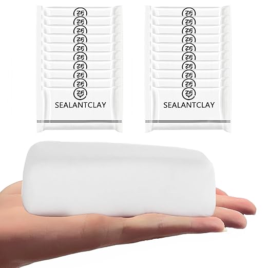 Pack of 20 White Seal Putty Waterproof Duct Seal Repair Sealing Clay, Quick by ZXFUTURE