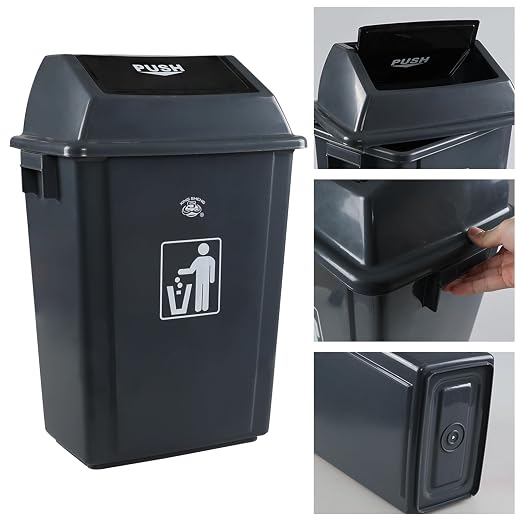 4 Packs 18 Gallon Large Commercial Trash Can, Kitchen Waste Bin - Image 3