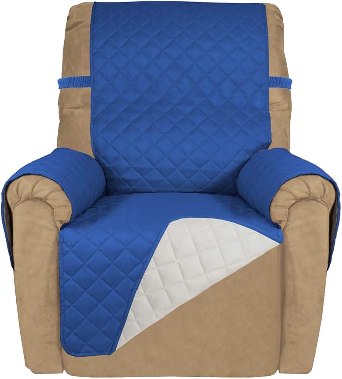 PureFit Reversible Quilted Sofa Cover, Water Resistant Slipcover Furniture by PureFit