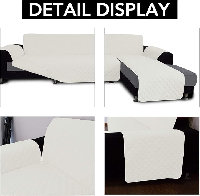 Easy-Going Sofa Slipcover L Shape Sofa Cover Sectional Couch Cover Chaise - Image 4