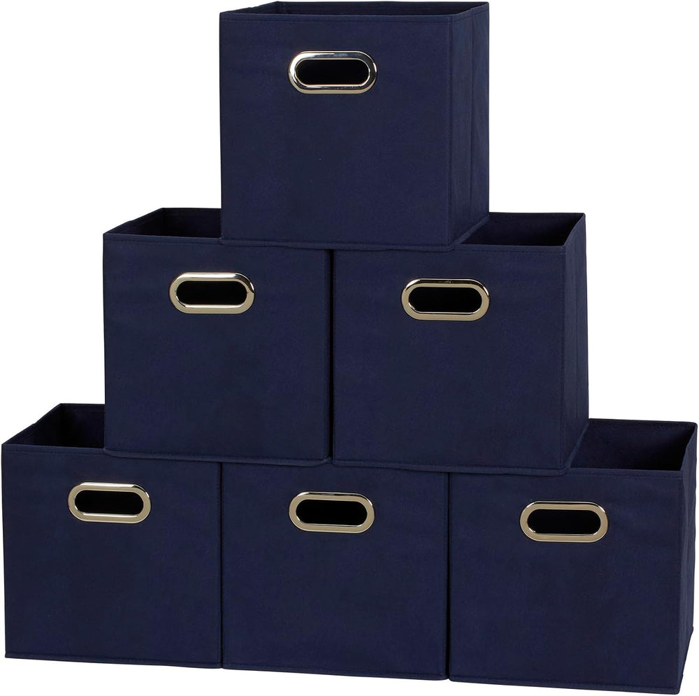 Household Essentials 81-1 Foldable Fabric Storage Bins | Set of 6 Cubby Cubes