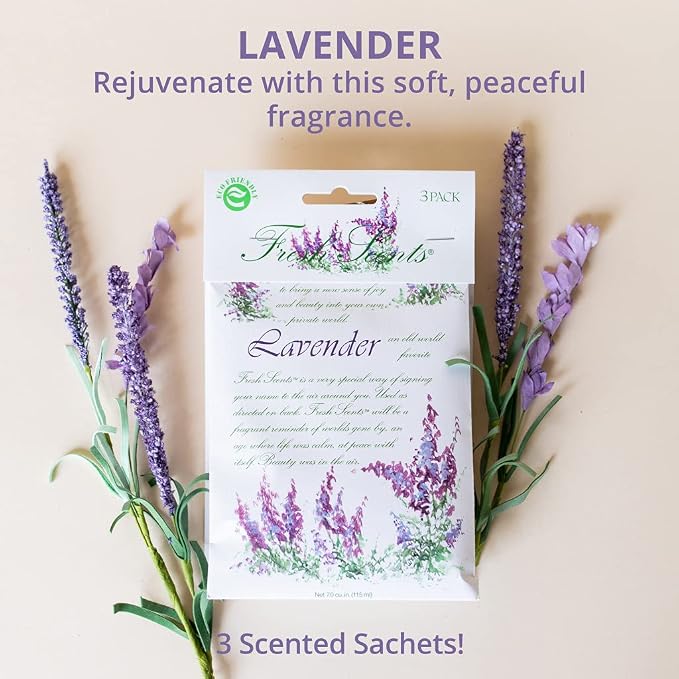WillowBrook | Fresh Scents Scented Sachet Packet | Lavender | Air Freshener Bags - Image 3