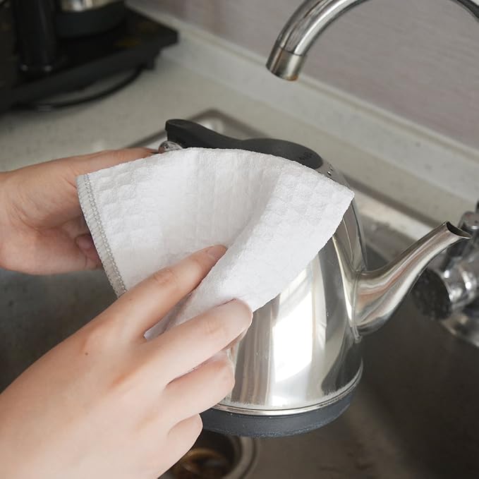 KinHwa Microfiber Dish Cloths Thick Waffle Weave Kitchen Dish Rags Ultra - Image 6