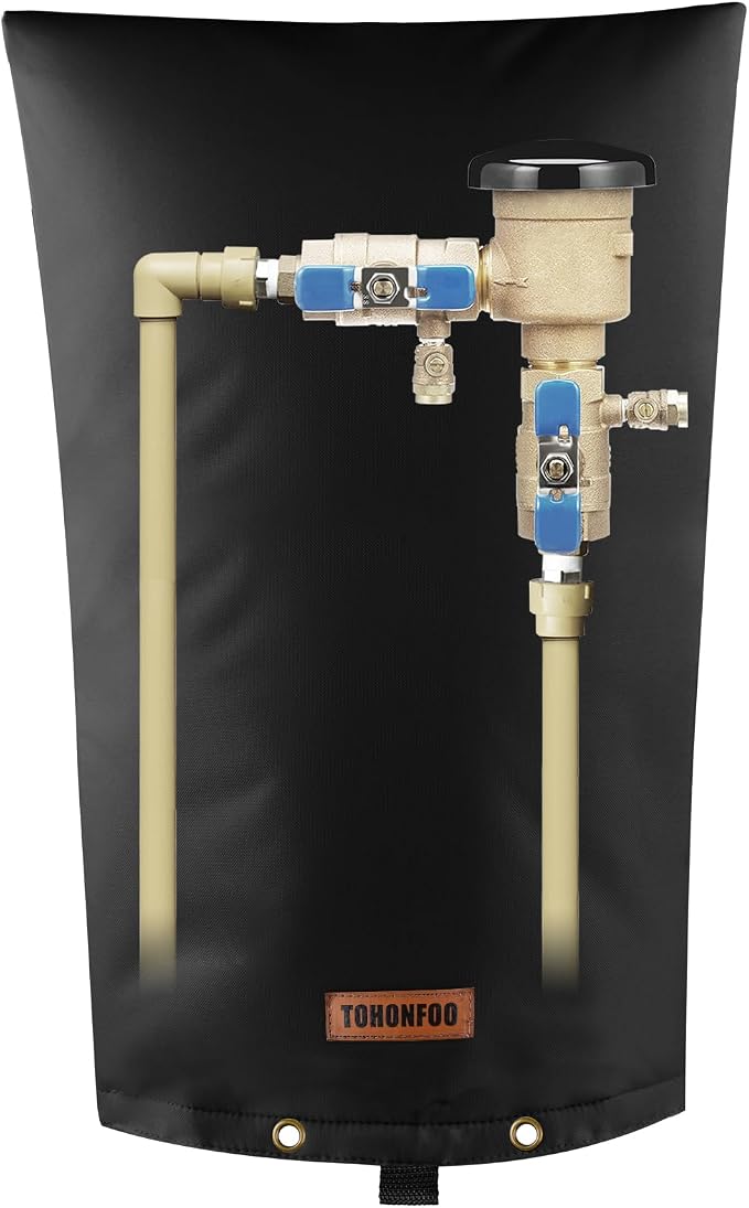 Backflow Preventer Pipe Insulation Cover by TOHONFOO