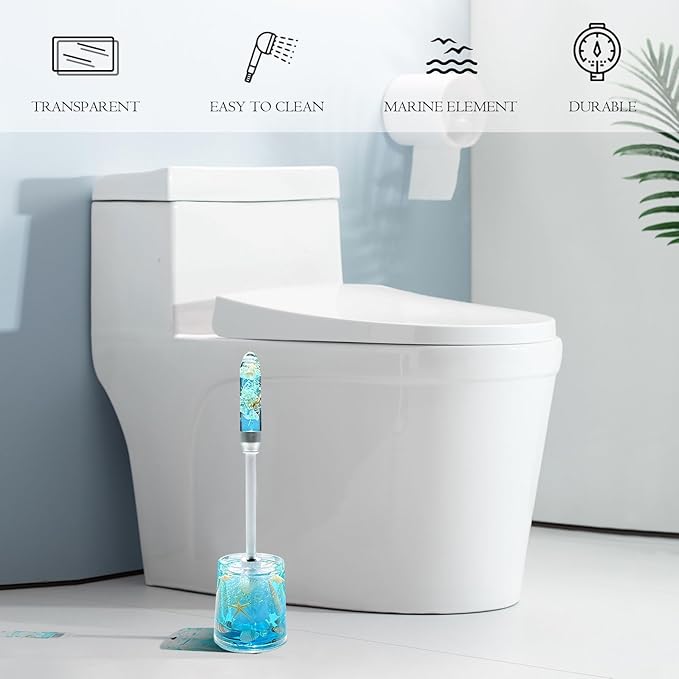 FONMY Toilet Brush and Holder Acrylic - Image 4
