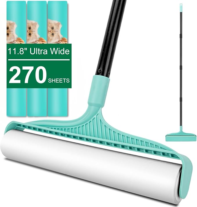 KeFanta Large Lint Rollers for Pet Hair Extra Sticky, 11.8" Wide Giant Lint by KeFanta
