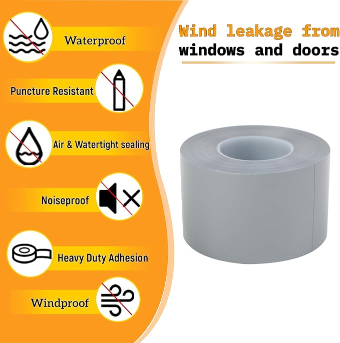 Window Insulation for Winter Weather Sealing Tape 2 Inch x 50 Yards Weather - Image 3