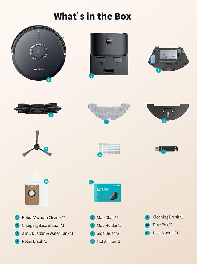 Robot Vacuum and Mop, Self-Emptying Robot Vacuum Cleaner - Image 7