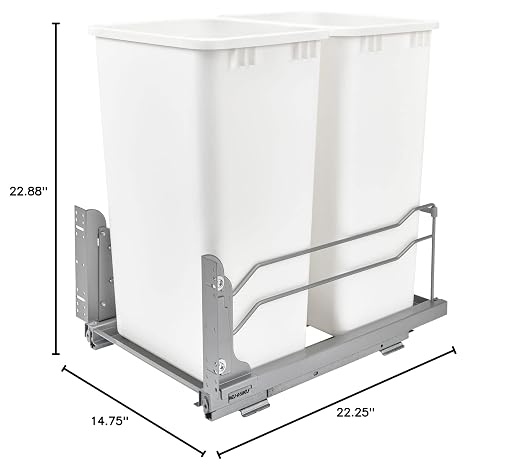 Rev-A-Shelf Double Pullout Trash Cans - Image 10